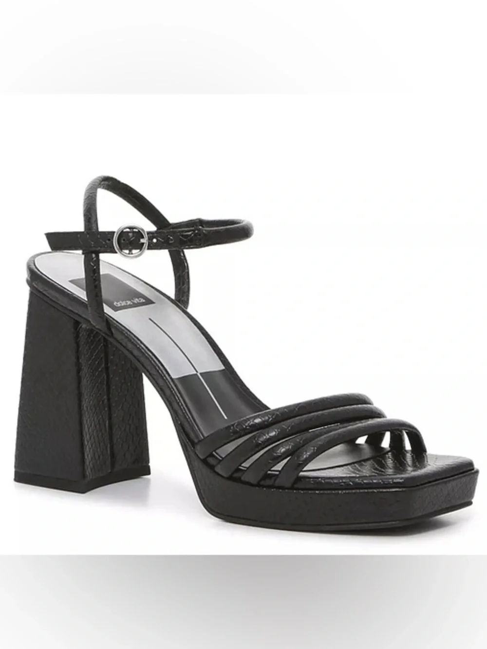 Dolce Vita Platform Block Heel Sandal Black